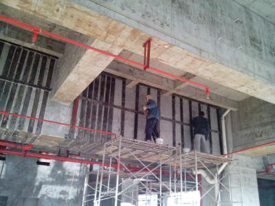 貴州綏陽富豪廣場轉換大梁粘鋼加固